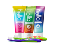 Hello Kids Fluoride Toothpaste Set, Magical Mermaid + Unicorn Sparkle & Dragon Dazzle, 12.06 oz/357 g - Image 2