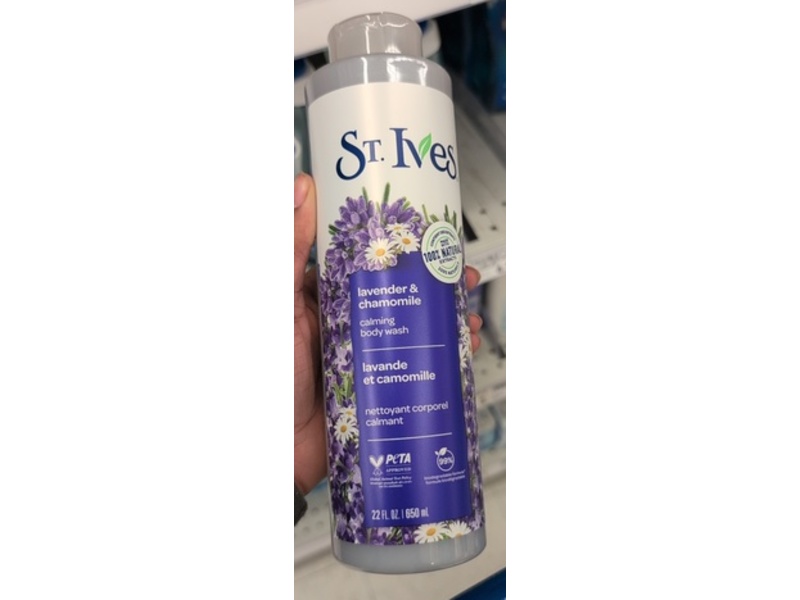 St. Ives Calming Body Wash, Lavender & Chamomile, 22 fl oz/650 mL, Pack Of 2