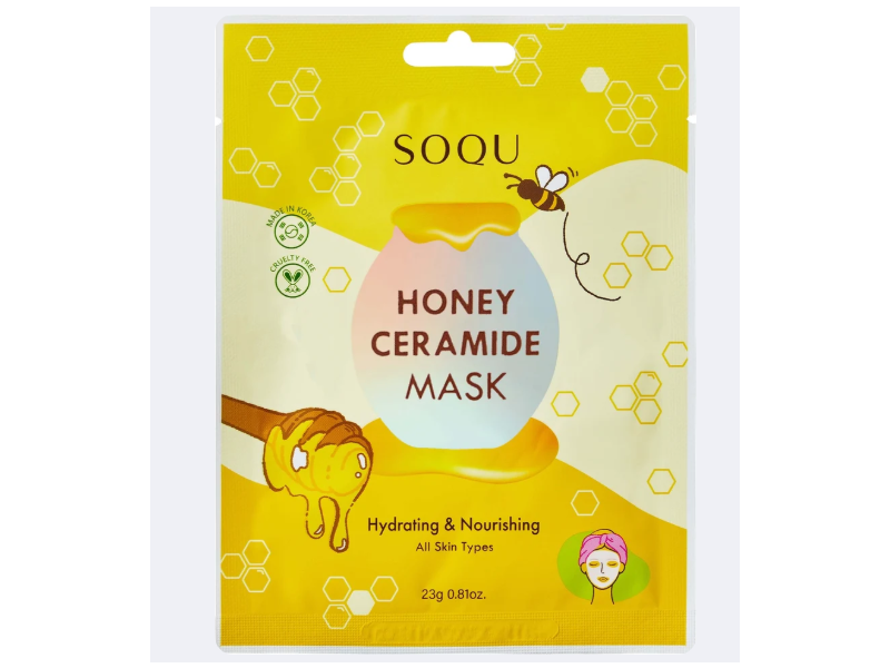 SOQU Hydrating Nourishing Mask, Honey Ceramide, 0.81 oz/23 g