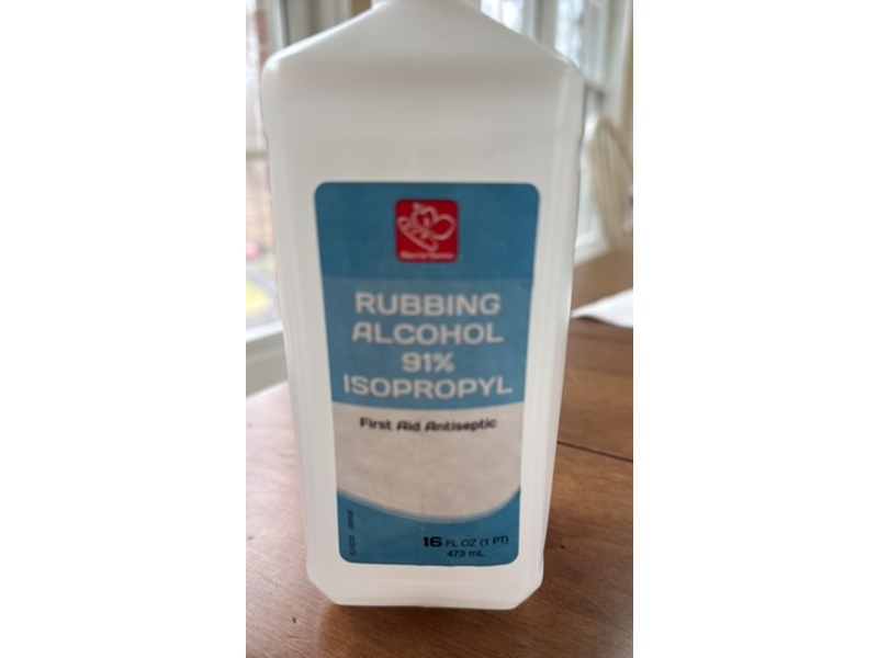 Harris Teeter Rubbing First Aid Antiseptic, 91% Isopropyl Alcohol, 16 fl oz/473 mL
