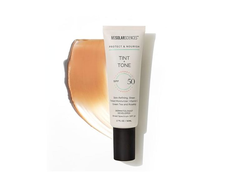 MDSolarSciences Tint + Tone Sheer Tinted Moisturizer, SPF 50, 1.7 fl oz/50 mL