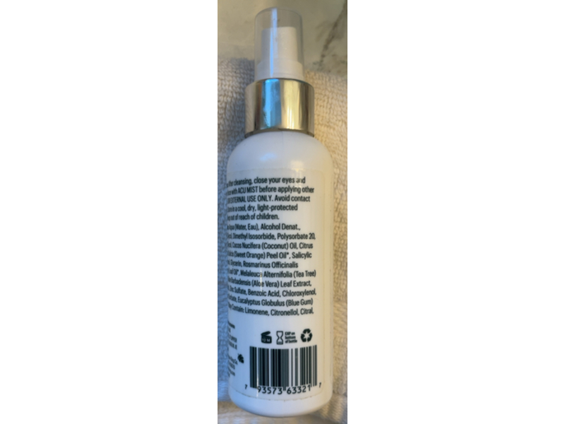 Dmk Acu Mist Tonic, Oily Skin, 4 fl oz/120 mL
