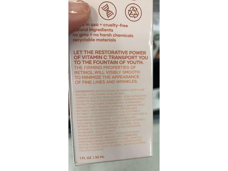 Smith & McCloud Vitamin C & Retinol Renewing Serum, 1 fl oz/30 mL