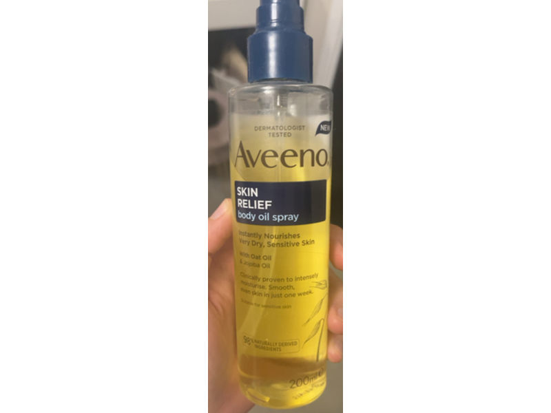 Aveeno Skin Relief Body Oil Spray, Oat oil & Jojoba Oil, 200 mL
