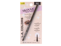 L.A. Colors Skinny Brow Pencil, Medium Brown, 0.035 oz/0.1 g - thumbnail 1