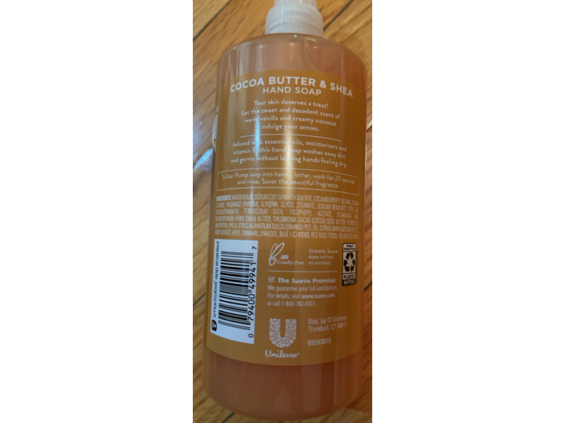 Suave Sweet Hand Soap, Cocoa Butter & Shea, 13.5 fl oz/400 mL