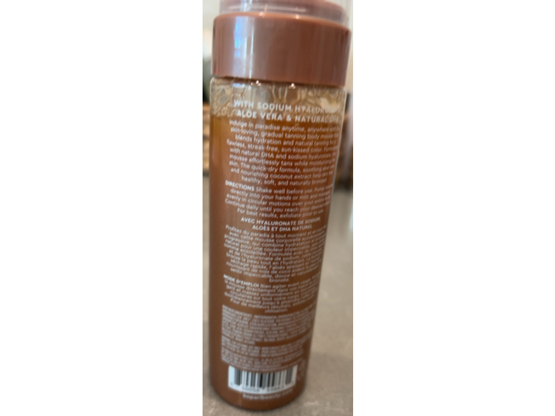 Kopari Gradual Self-Tanning Mousse, Sodium Hyaluronate, 6 fl oz/180 mL