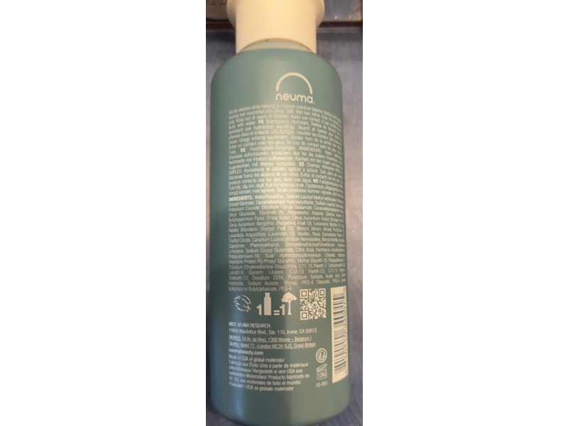 Neuma Neu Moisture Shampoo, Shea Butter & Argan Oil, 8.5 fl oz/250 mL