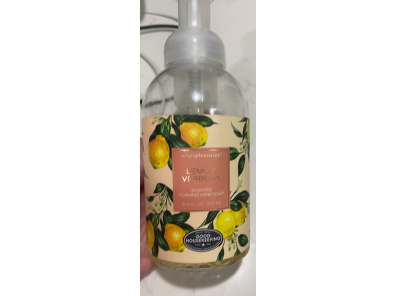 Simple Pleasures Scented Foaming Hand Soap, Lemon Verbena, 16.9 fl oz/500 mL