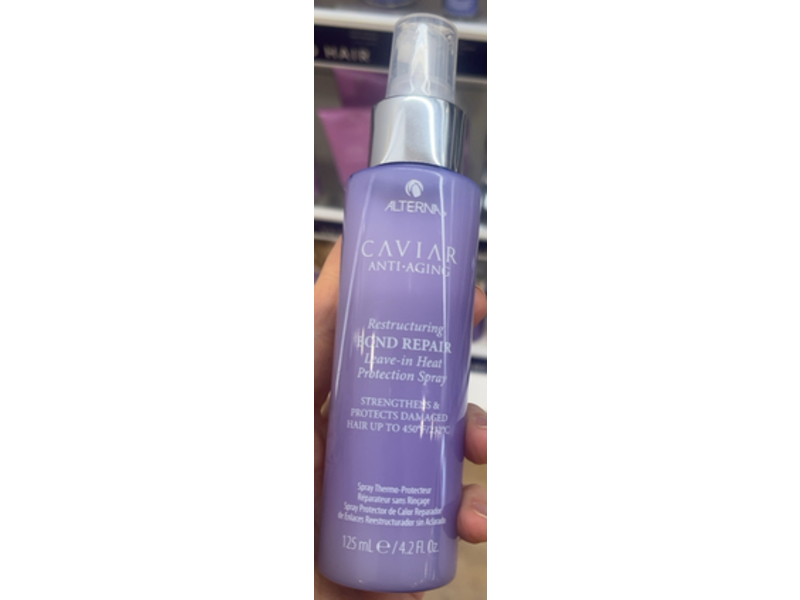 Alterna Caviar Restructuring Bond Repair Leave-in Heat Protection Spray, Anti-Aging, 4.2 fl oz/125 mL