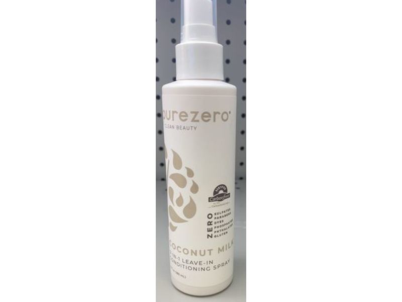 Purezero 9-in-1 Leave-In Conditioning Hair Spray, Coconut Milk, 6 fl oz/180 mL
