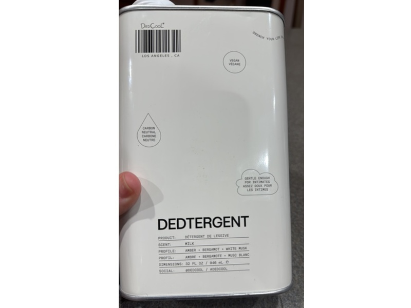 Dedcool Liquid Laundry Detergent, Milk, 60 Loads, 32 fl oz/946 mL