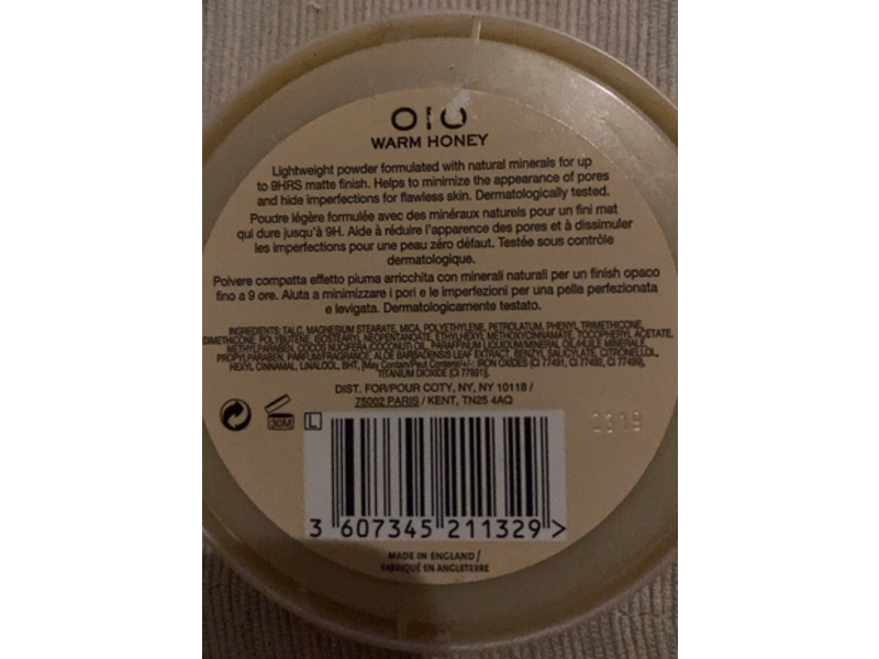 Rimmel Stay Matte Light Weight Mattifying Powder, 010 Warm Honey, 0.49 oz/14 g