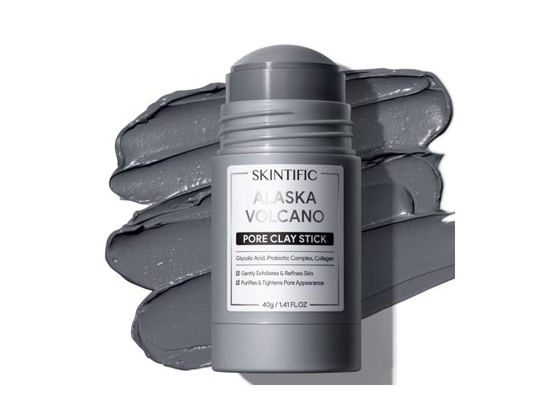 Skintific Alsaka Volcano Pore Clay Stick Mask, 1.41 oz/40 g
