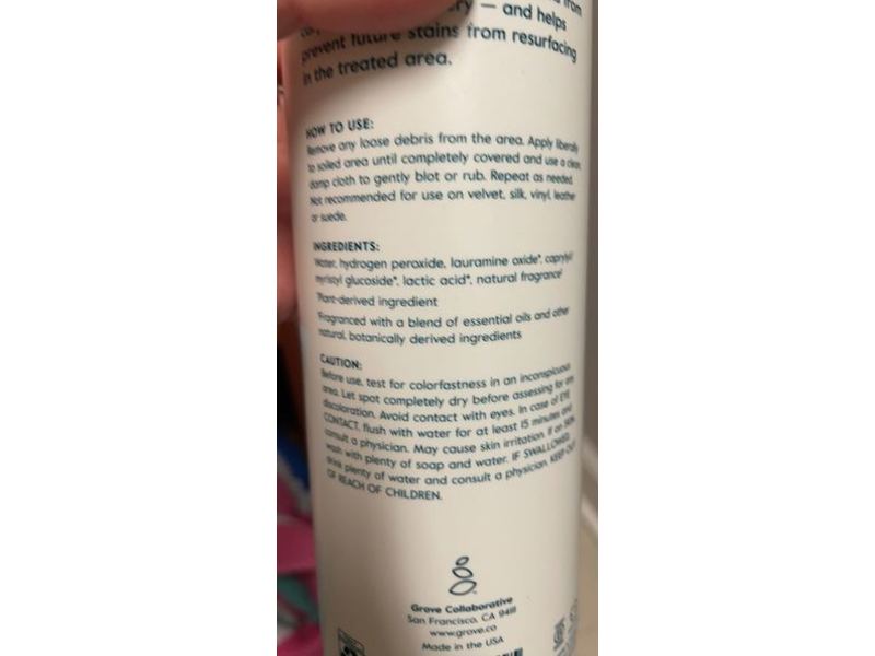 Grove Stain Remover, Lavender & Thyme, 30 fl oz/591 mL