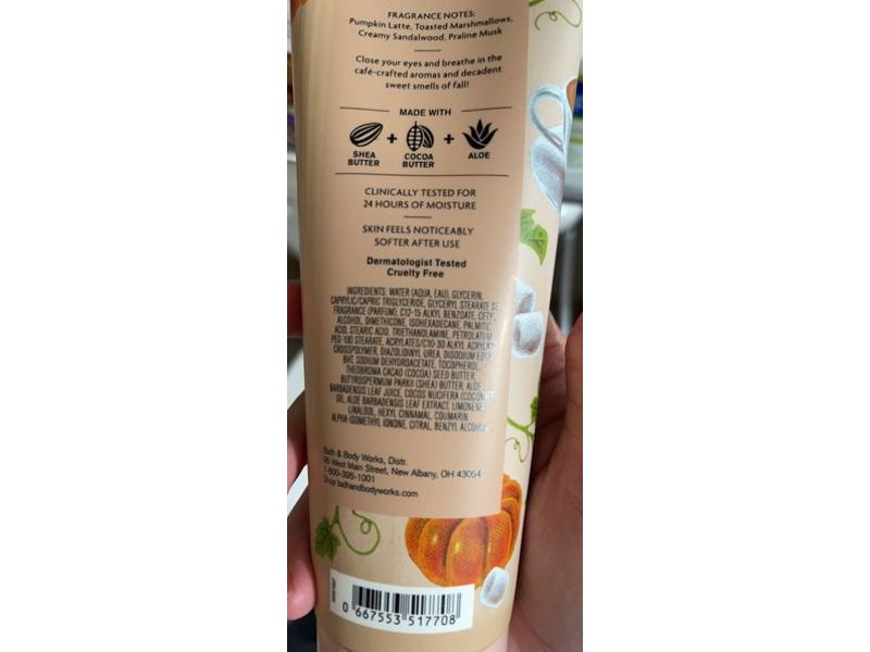 Bath and Body Works Marshmallow Pumpkin Latte Body Cream, 8 oz/224 g