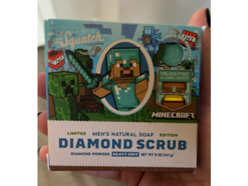 Dr. Squatch Limited Edition Men's Natural Bar Soap, Diamond Scrub, 5 oz/141 g