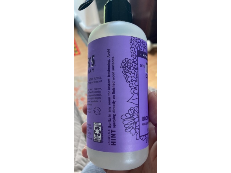 Mrs. Meyer's Clean Day Room Freshener, Lilac, 8 fl oz/236 mL