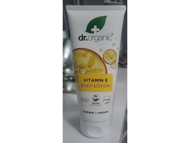 Dr. Organic Body Lotion, Vitamin E, 200 mL