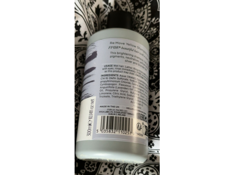 FFOR Re:Move Yellow Shampoo, 10.14 fl oz/300 mL