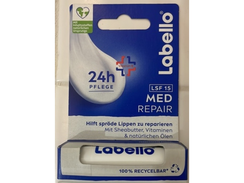 Labello Med Repair Lip Balm, SPF 15, 4.8 g.