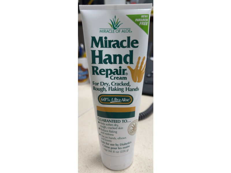 Miracle of Aloe’s Miracle Hand Repair Cream, 8 oz/226 g