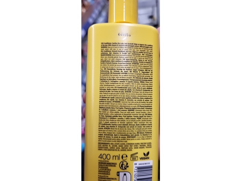 Maxbrands Hairmasters Scalp Renew Anti-Dandruff Conditioner, Vitamin B & Pineapple, 400 mL