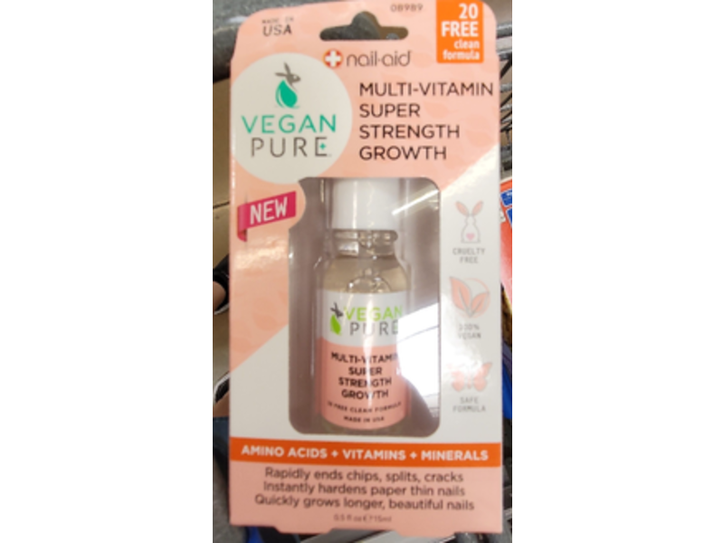 Vegan Pure Multi-Vitamin Super Strength Growth, 0.5 fl oz/15 mL