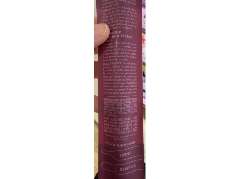 E.l.f. Cosmetics Main Stain Lip Marker, Mauvelous, 0.034 fl oz/1 mL