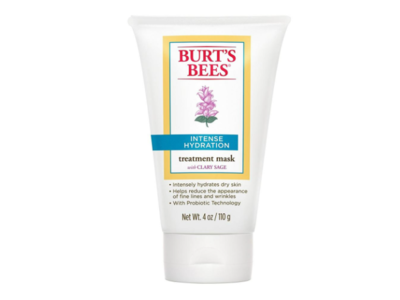 Burt's Bees Intense Hydration Treatment Mask, Clary Sage, 4 oz/110 g