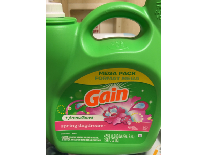 Gain + Aroma Boost Liquid Laundry Detergent, Spring Daydream , 107 Loads, 154 fl oz/4.55 L