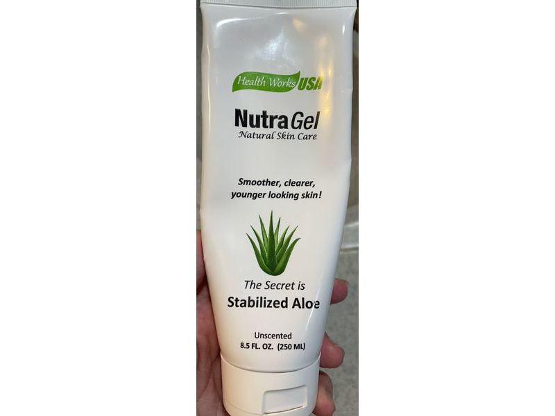 Health Works Usa Nutra Gel, Stabilized Aloe, Unscented, 8.5 fl oz/250 mL