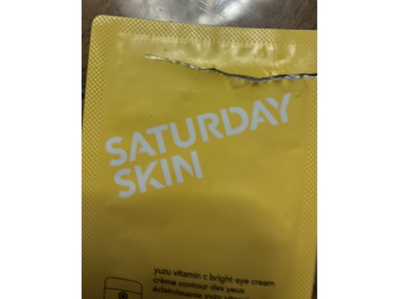 Saturday Skin Yuzu Vitamin C Bright Eye Cream, 0.06 oz/2 mL