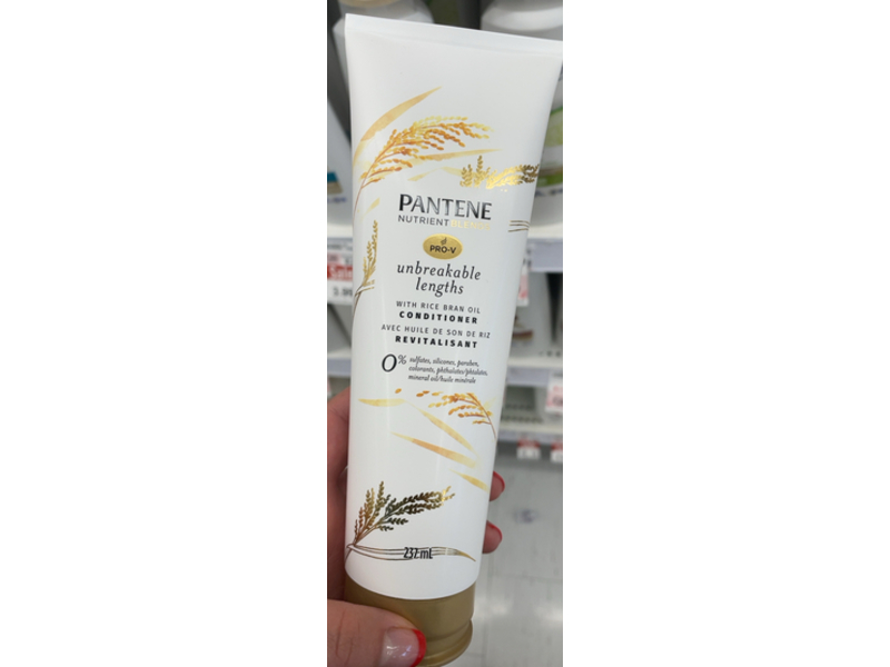 Pantene Unbreakable Lengths Conditioner, Rice Bran Oil, 237 mL