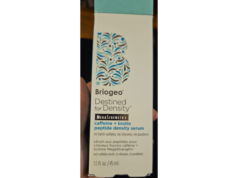 Briogeo Destined For Density MegaStrength Peptide Density Serum, Caffeine + Biotin, 1.5 fl oz/45 mL