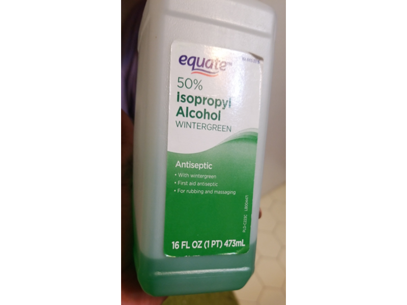 Equate 50% Isopropyl Alcohol Antiseptic, Wintergreen, 16 fl oz/473 mL