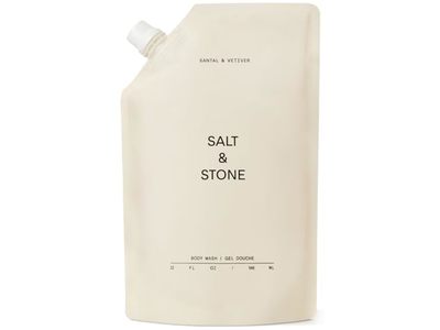Salt & Stone Body Wash Refill, Santal & Vetiver, 32 fl oz/946 mL