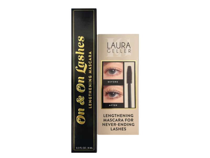 Laura Geller On & On Lashes Lengthening Mascara, Black, 0.3 fl oz/8 mL