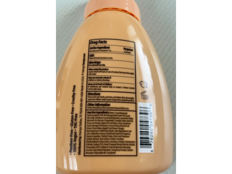 Hempz Beauty Hand Wash, Apricot & Clementine, 8 fl oz/236 mL