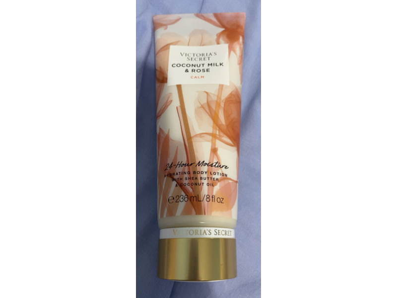 Victoria's Secret Calm Hydrating Body Lotion, Coconut Milk & Rose, 8 fl oz/236 mL