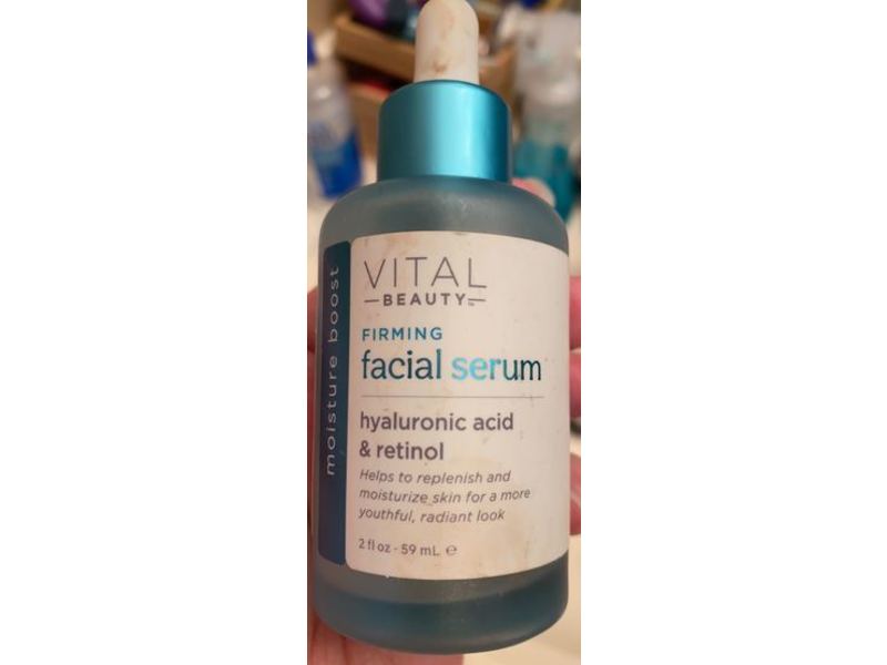 Vital Beauty Firming Facial Serum, Hyaluronic Acid & Retinol, 2 fl oz/59 mL