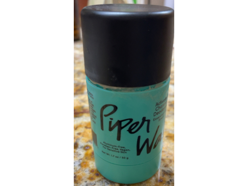 Piperwai Deodorant Stick, Activated Charcoal, 1.7 oz/50 g