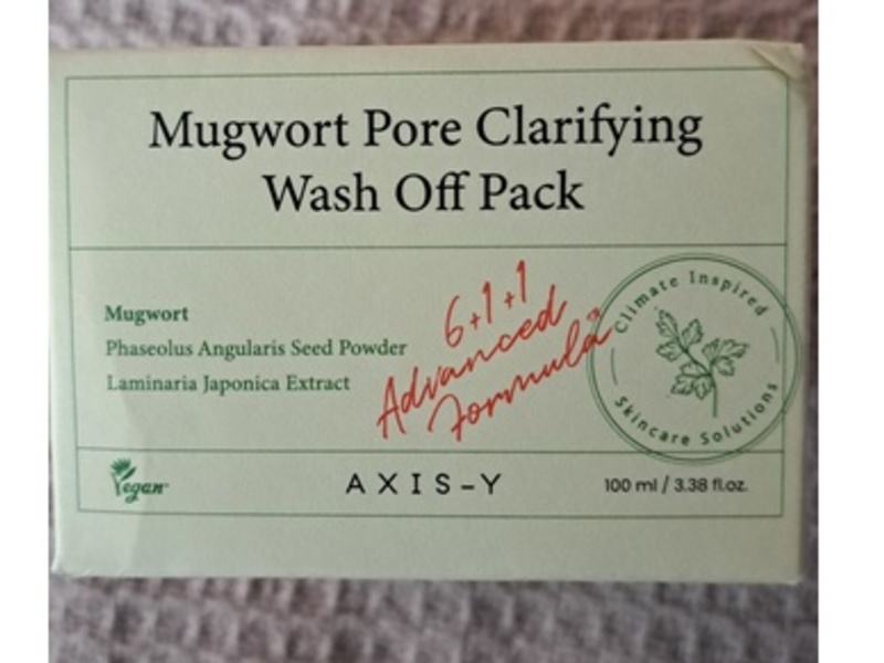 Axis-Y Mugwort Pore Clarifying Wash Off Pack, 3.38 fl oz/100 mL