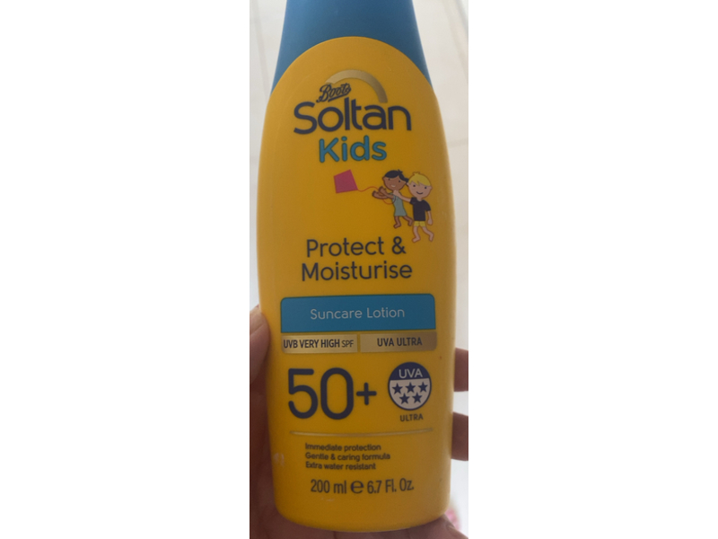 Boots Soltan Kids Suncare Lotion, SPF 50 +, 6.7 fl oz/200 mL