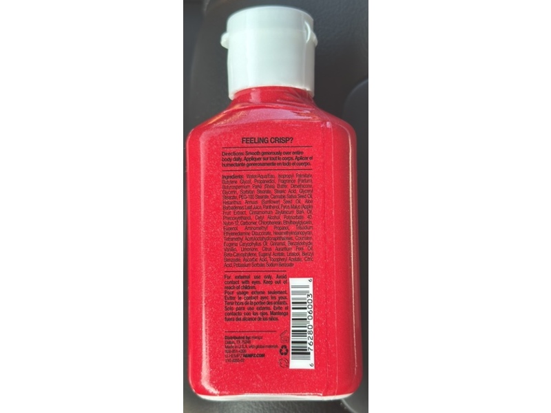 Hempz Mini Body Moisturizer, Honeycrisp Apple & Cherry Chai, 2.25 fl oz/66 mL