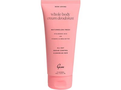 Gem Whole Body Cream Deodorant, Watermelon Fresh, 2.5 fl oz/73 mL