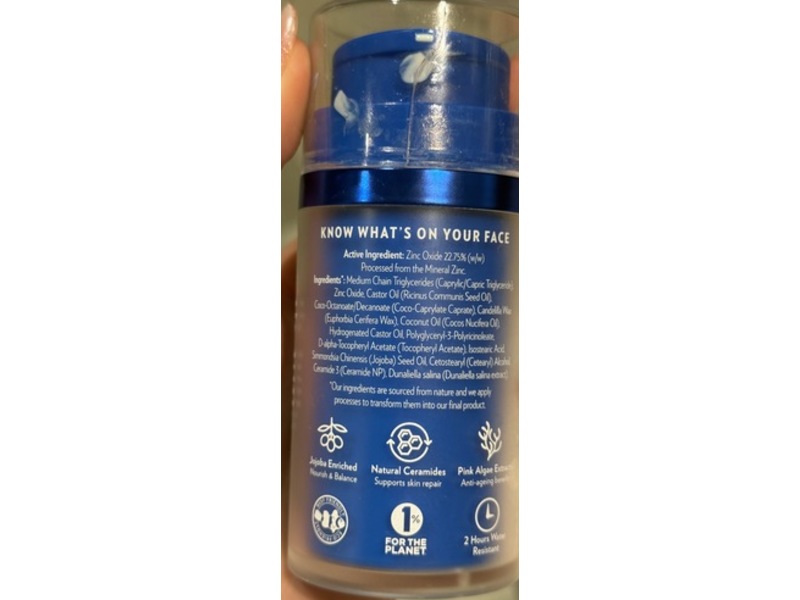 Little Urchin Face Natura Clear Zinc Sunscreen, SPF 50+, 1.69 fl oz/50 g