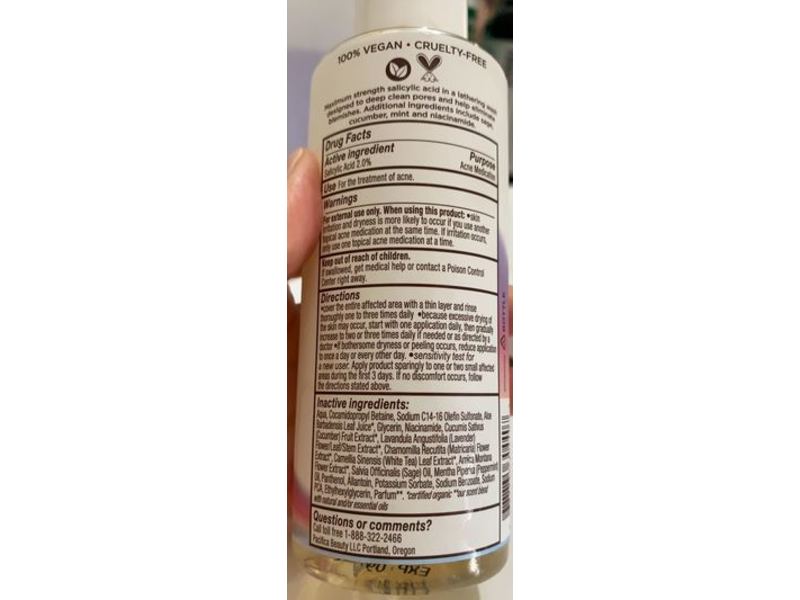 Pacifica Acne Defense Face Wash, 5.8 fl oz/172 mL