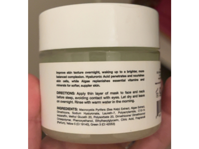 Vitamins And Sea beauty Bouncy Sleep Mask, Sea Kelp & Hyaluronic Acid, 6 oz/170 g