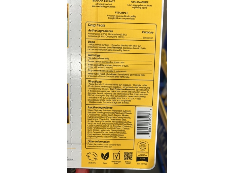 Vacation Classic Lotion Sunscreen, SPF 50, 6 fl oz/177 mL, Pack Of 2